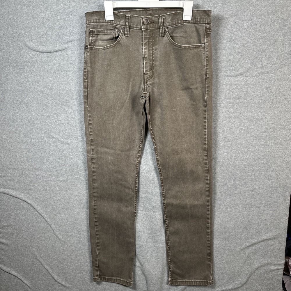 Levi's 511 Slim Fit Jeans Mens W34 L32 Gray Denim Classic Casual Pants 5 Pocket